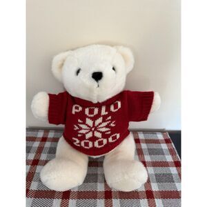VTG - 1999 Ralph Lauren Polo Teddy Bear Knit Sweater Jointed Legs 15"